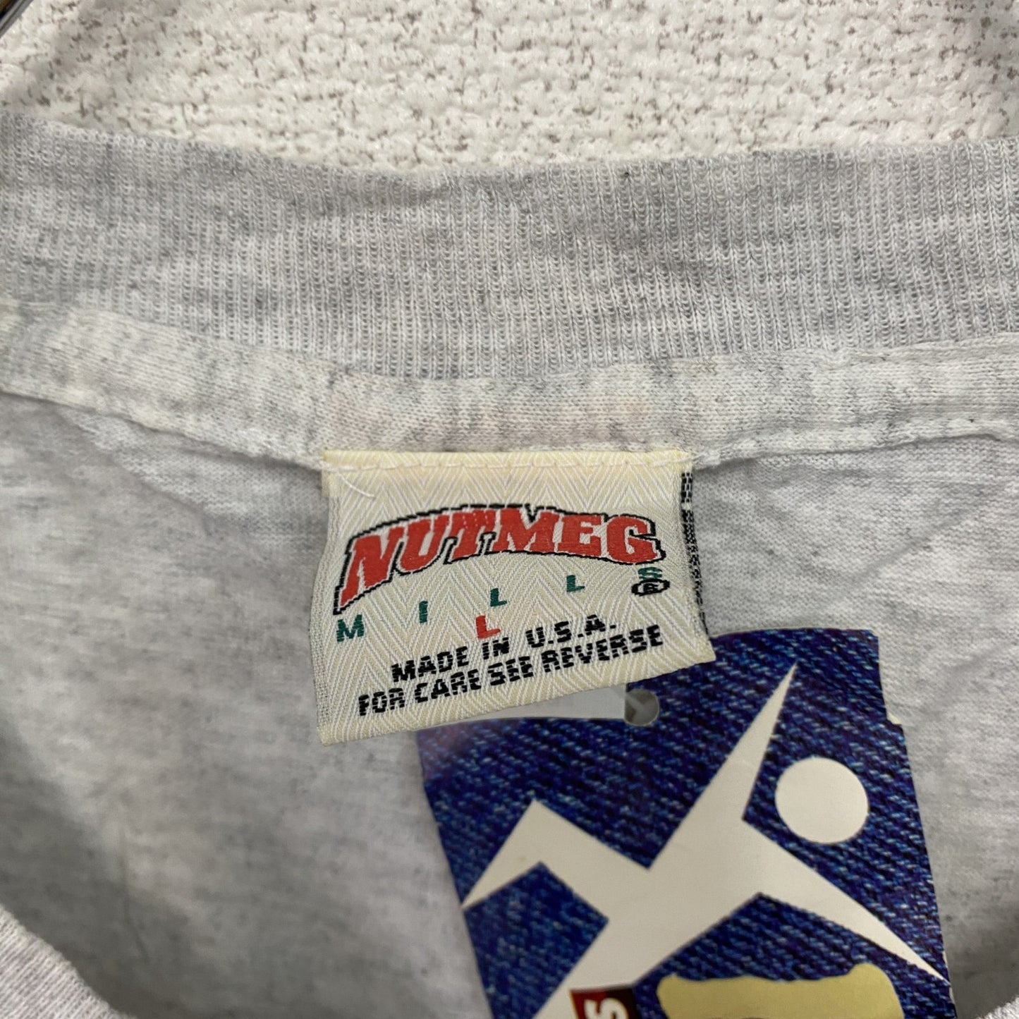 NUTMEG　ナツメグ　ロサンゼルスドジャース　野茂英雄　半袖プリントTシャツ　シングルステッチ　グレー　Lサイズ
