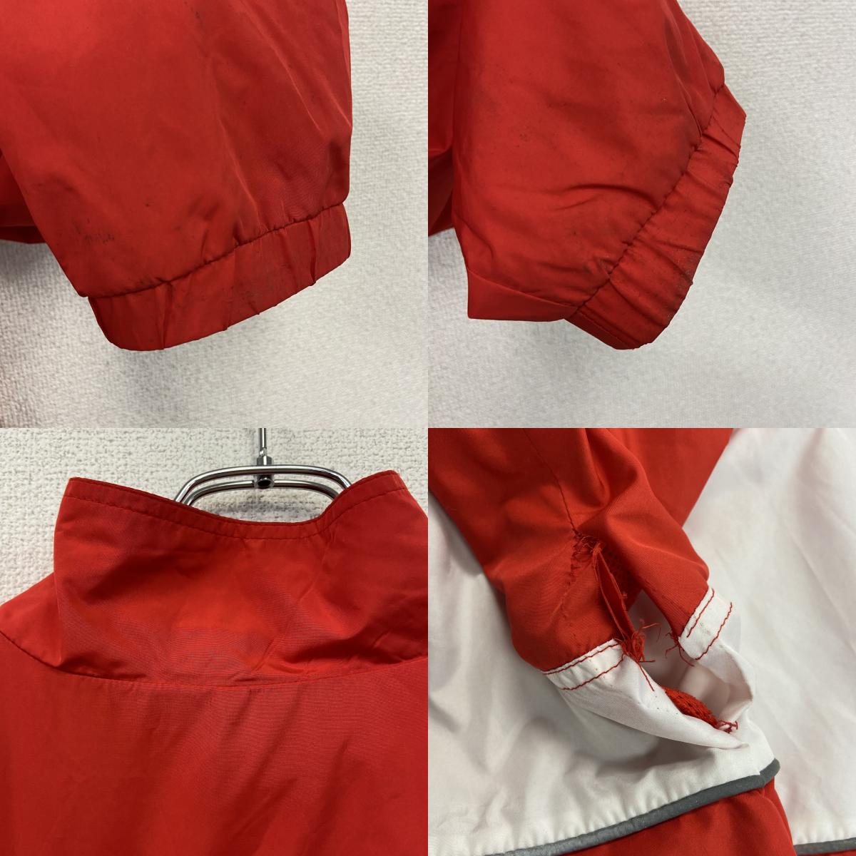 HUF　ハフ　ハーフジッププルオーバージャケット　デカロゴ　赤　レッド　Lサイズ