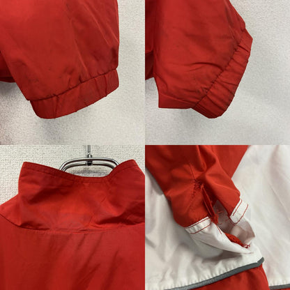 HUF　ハフ　ハーフジッププルオーバージャケット　デカロゴ　赤　レッド　Lサイズ