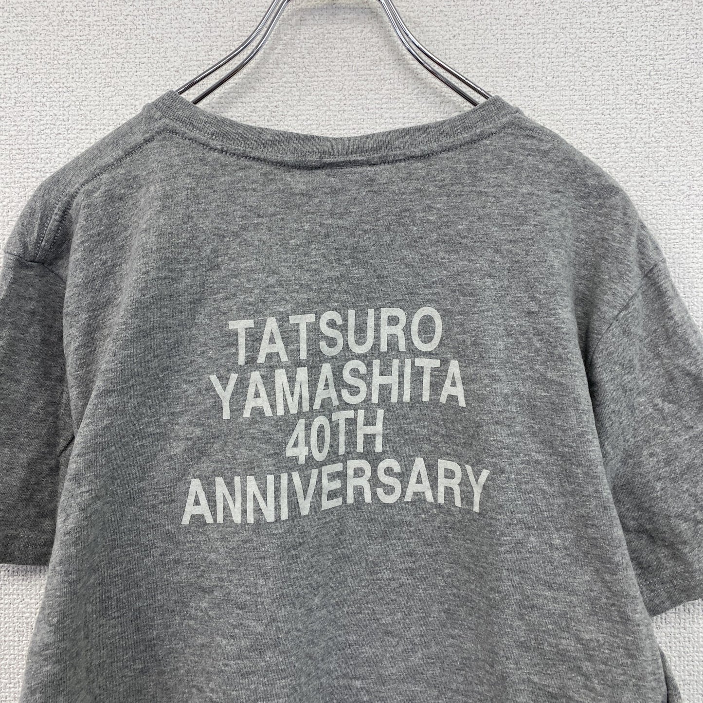 山下達郎　40周年記念　半袖プリントTシャツ　ツアーT　グレー　Lサイズ