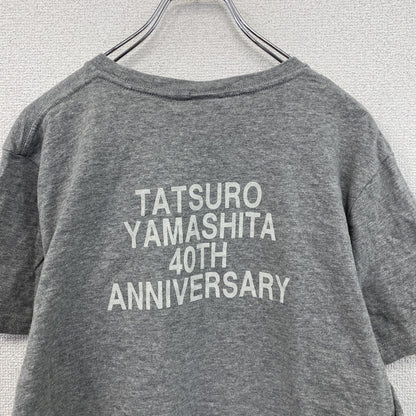 山下達郎　40周年記念　半袖プリントTシャツ　ツアーT　グレー　Lサイズ