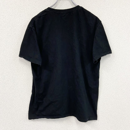 となりのトトロ　ジブリ　半袖プリントTシャツ　アニメT　ムービーT　黒　ブラック　Lサイズ
