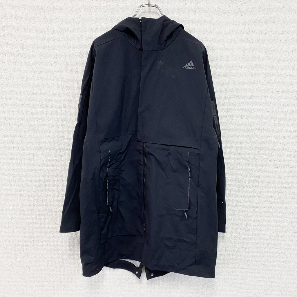 adidas　アディダス　M ICON TUCコート　フルジップパーカー/フーディー　黒　ブラック　OTサイズ