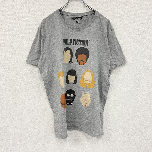 PULP FICTION 　パルプフィクション　半袖プリントTシャツ　ムービーT　灰色　グレー　XLサイズ