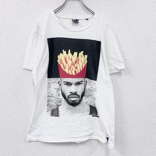 Japan RAGS　半袖プリントTシャツ　ポテト　白　ホワイト　XLサイズ　