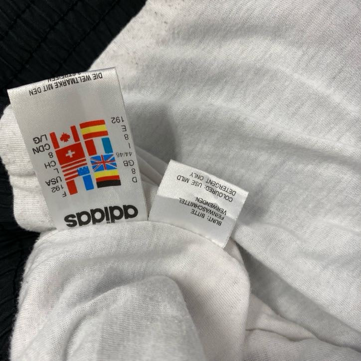 90s　adidas　アディダス　ナイロンジャケット　ヴィンテージ　フルジップ　白　Lサイズ