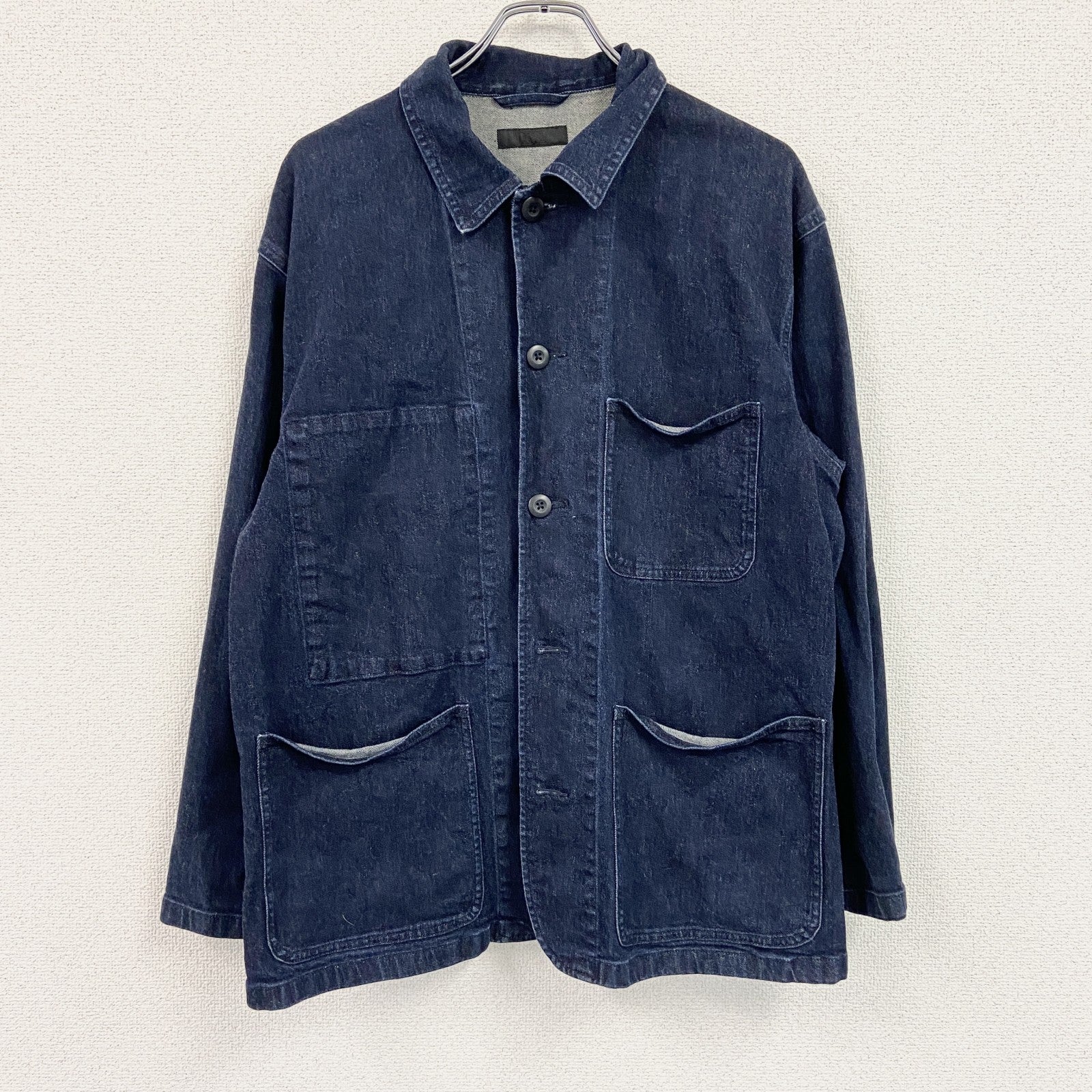 UNIQLO　ユニクロ　長袖デニムシャツ　デニムジャケット　インディゴ
