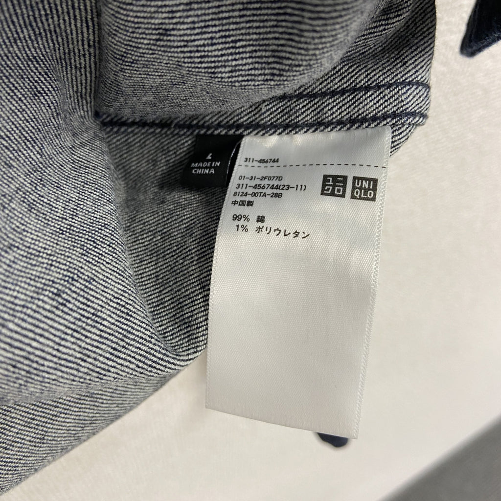 UNIQLO　ユニクロ　長袖デニムシャツ　デニムジャケット　インディゴ