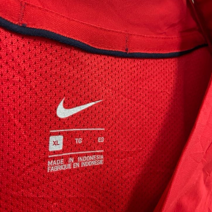 古着 used　NIKE　ナイキ　ハーフジップトラックジャケット/ジャージ　赤　レッド　XLサイズ