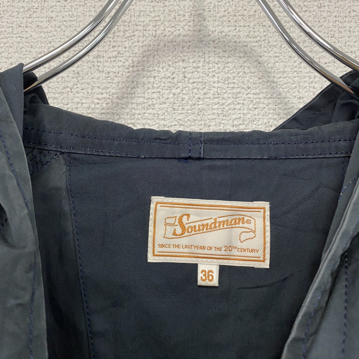Soundman　サウンドマン　スモックパーカー　黒　ブラック　36サイズ