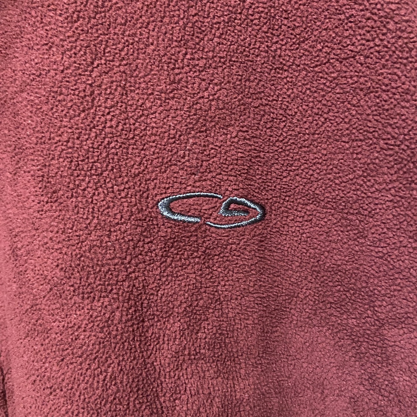 古着 used　C9 by champion　チャンピオン　長袖ハーフジップフリースジャケット　ワインレッド　えんじ　サイズ