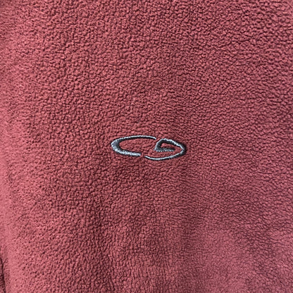 古着 used　C9 by champion　チャンピオン　長袖ハーフジップフリースジャケット　ワインレッド　えんじ　サイズ