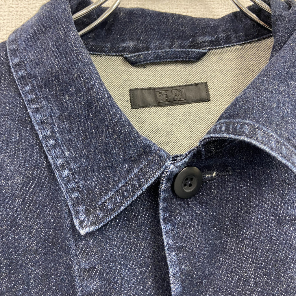 UNIQLO　ユニクロ　長袖デニムシャツ　デニムジャケット　インディゴ