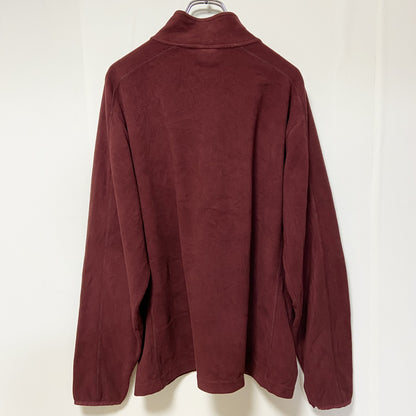 古着 used　C9 by champion　チャンピオン　長袖ハーフジップフリースジャケット　ワインレッド　えんじ　サイズ