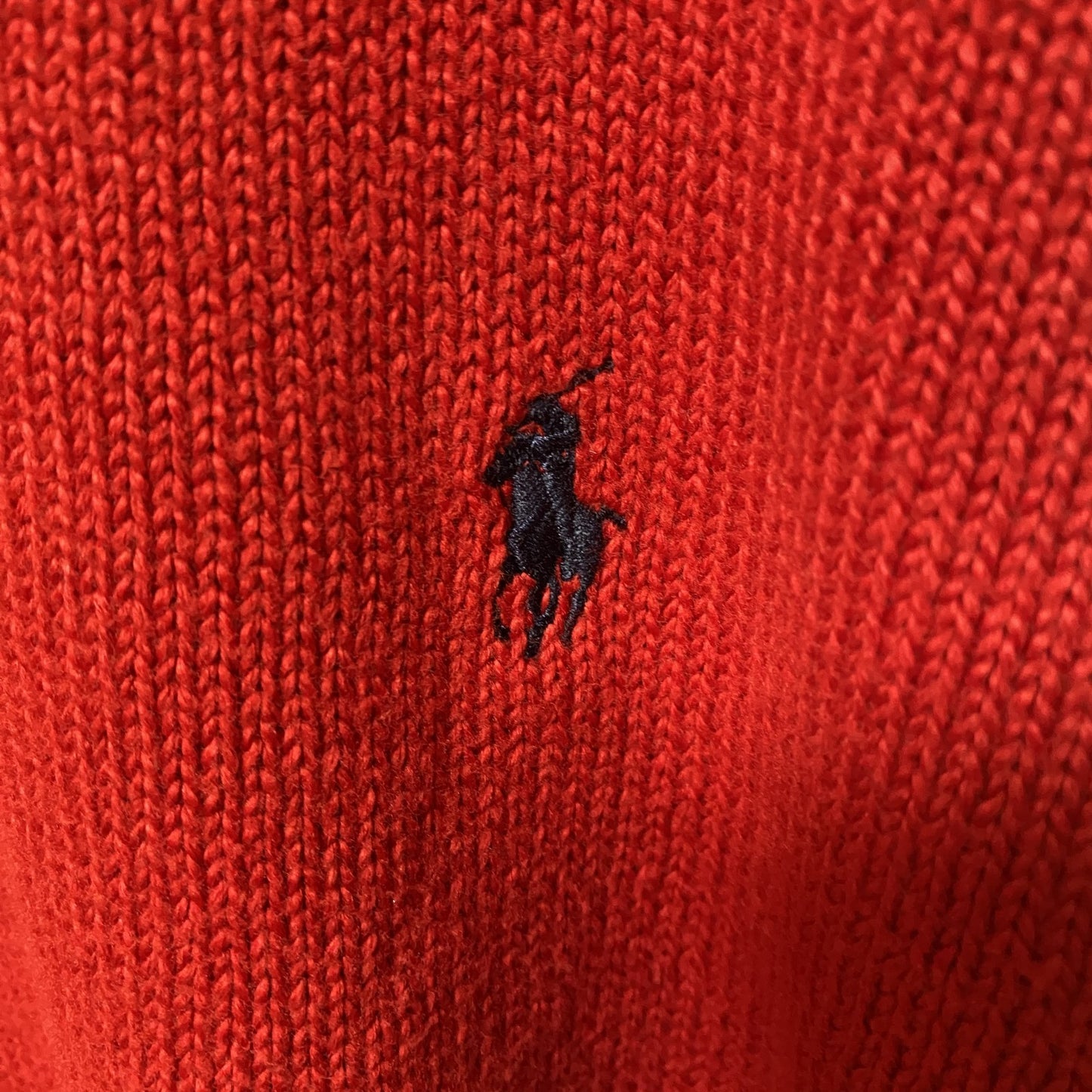 Polo by Ralph Lauren　ポロラルフローレン　長袖クルーネックニットセーター　赤　Lサイズ
