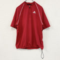 古着 used　adidas　アディダス　ハーフジップナイロンジャケット　赤　レッド　Mサイズ