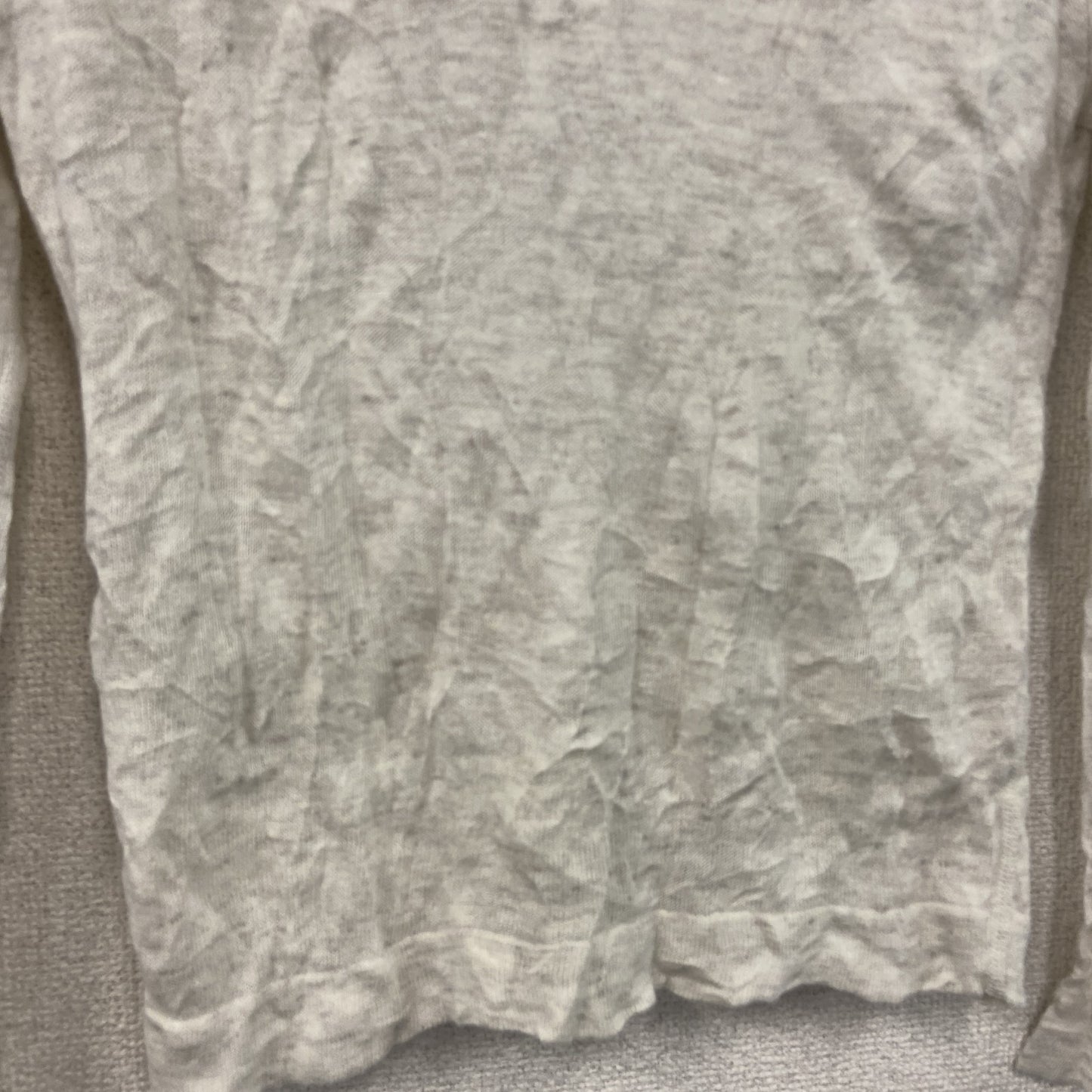 45R　リネン混コットンニットカーディガン　白　ホワイト