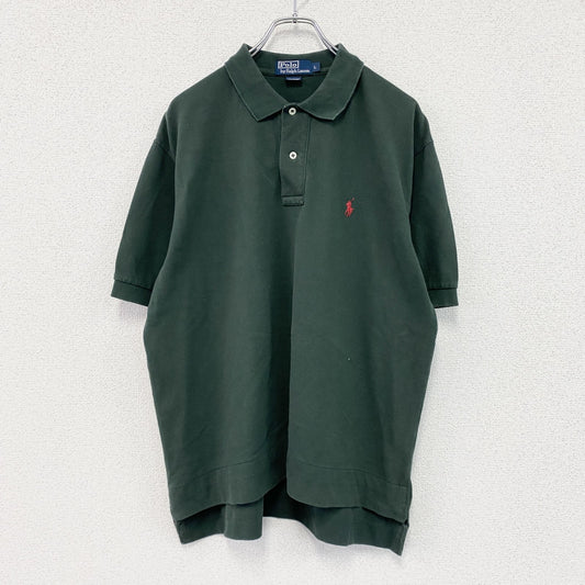 Polo by Ralph Lauren　ポロバイラルフローレン　半袖ポロシャツ　刺繡ロゴ　緑　グリーン　Lサイズ