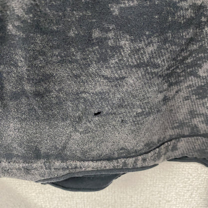 Affliction　アフリクション　半袖プリントTシャツ　スカル　ウオッシュ加工　ダークグレー　