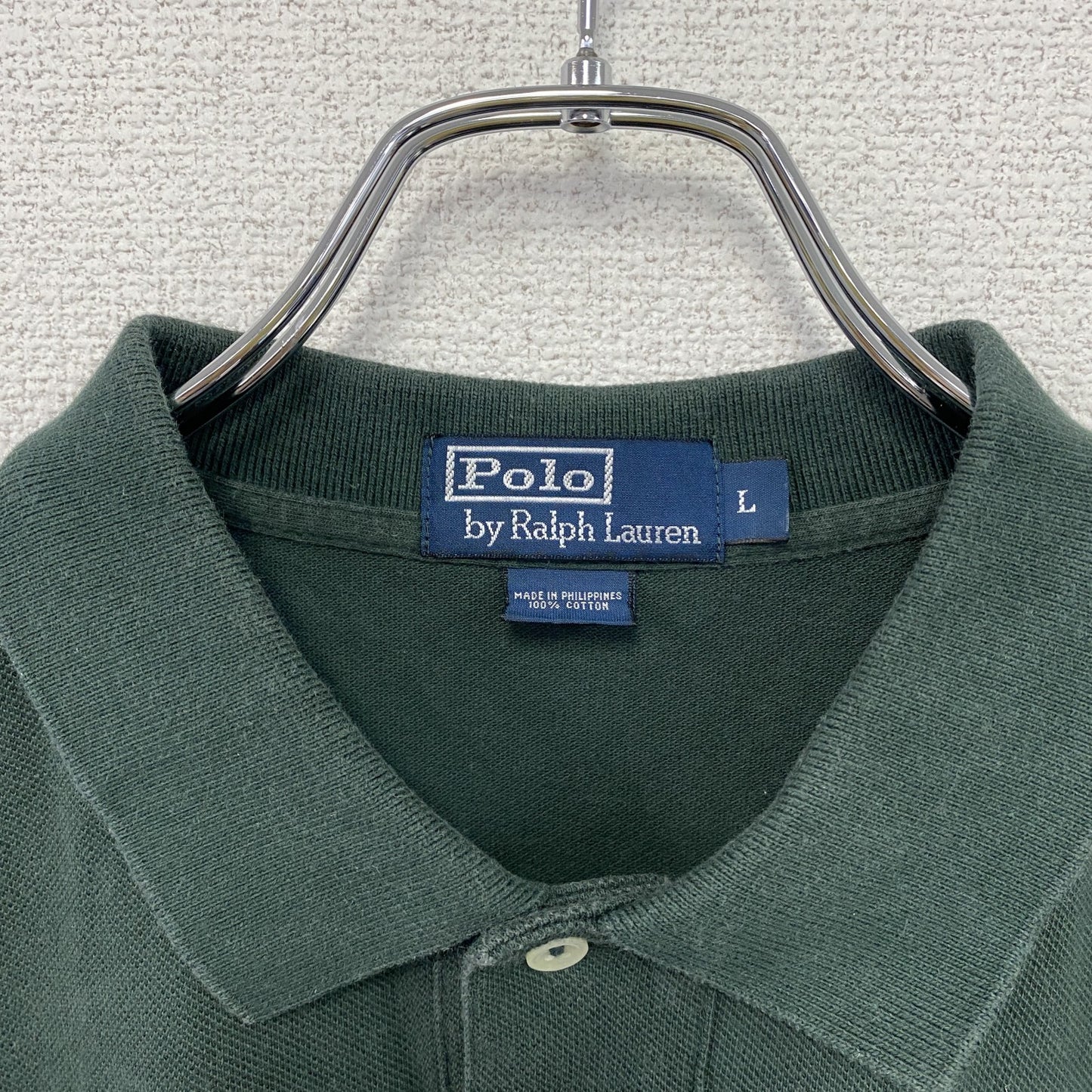 Polo by Ralph Lauren　ポロバイラルフローレン　半袖ポロシャツ　刺繡ロゴ　緑　グリーン　Lサイズ