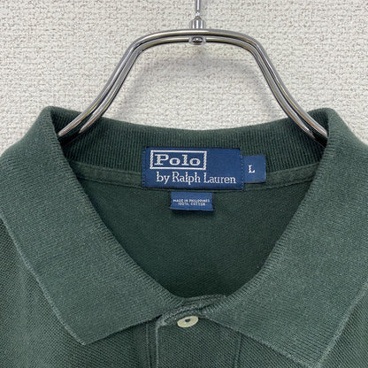 Polo by Ralph Lauren　ポロバイラルフローレン　半袖ポロシャツ　刺繡ロゴ　緑　グリーン　Lサイズ