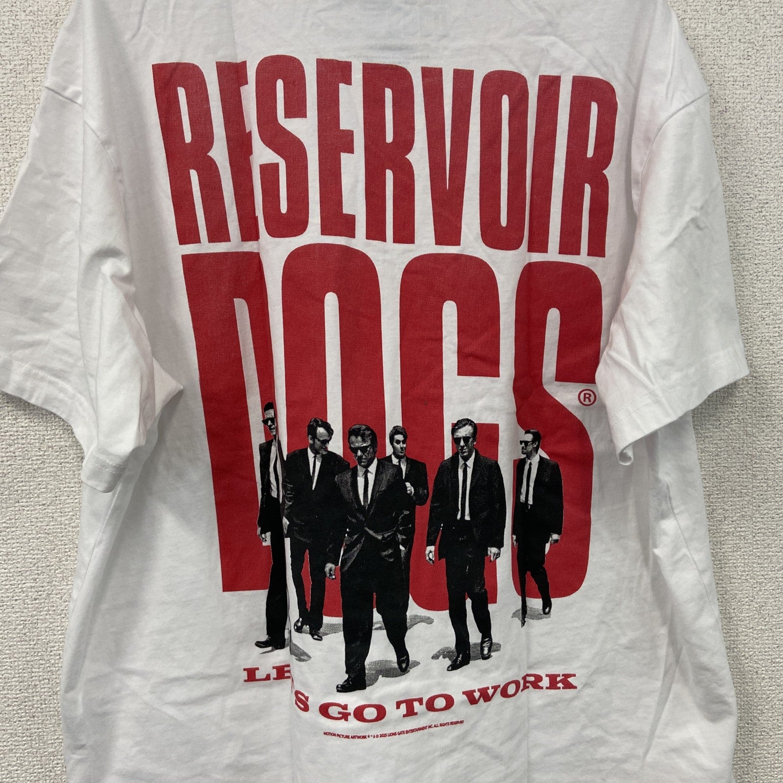 H&M　エイチアンドエム　RESERVOIR DOGS　レザボアドッグス　半袖プリントムービーTシャツ　白　ホワイト　XLサイズ