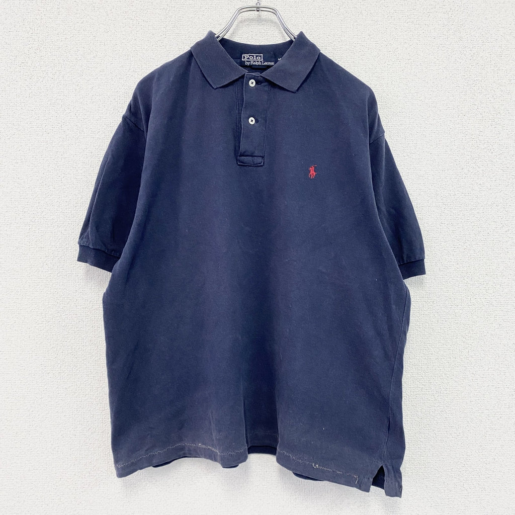 Polo by Ralph Lauren　ポロバイラルフローレン　半袖ポロシャツ　ワンポイントロゴ　紺　ネイビー　Mサイズ