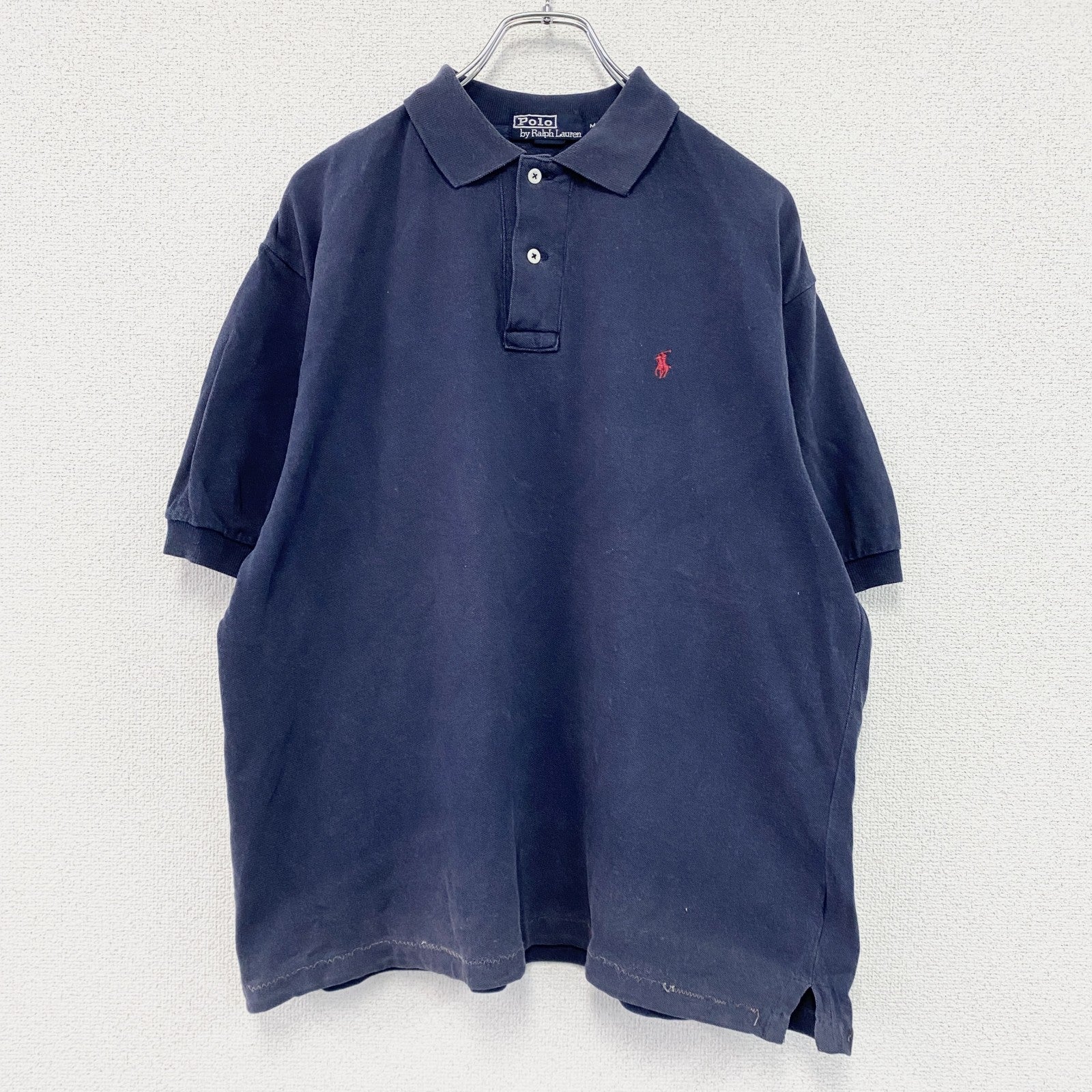 Polo by Ralph Lauren　ポロバイラルフローレン　半袖ポロシャツ　ワンポイントロゴ　紺　ネイビー　Mサイズ