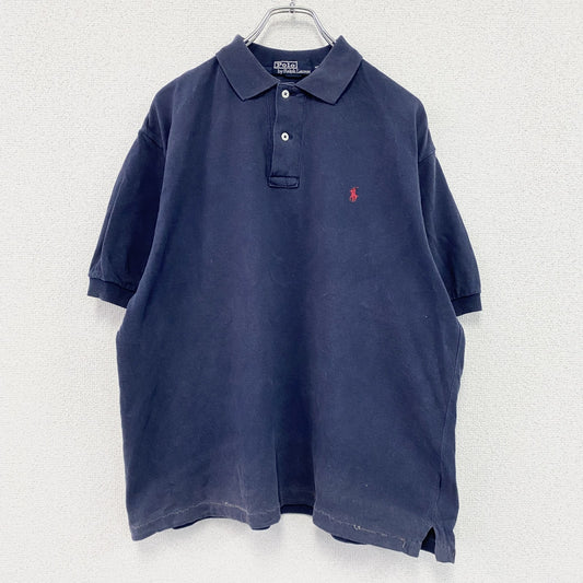 Polo by Ralph Lauren　ポロバイラルフローレン　半袖ポロシャツ　ワンポイントロゴ　紺　ネイビー　Mサイズ