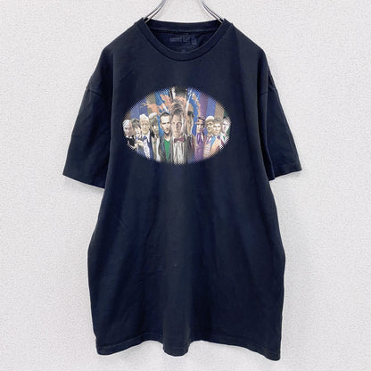DOCTOR WHO　ドクターフー　半袖プリントTシャツ　ドラマT　黒　ブラック