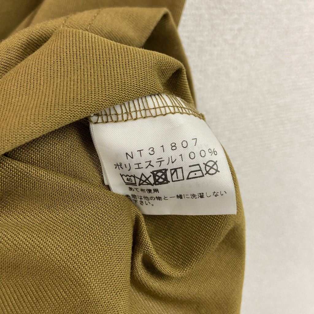 THE NORTH FACE　ザ・ノースフェイス　半袖プリントTシャツ　カーキブラウン　Sサイズ