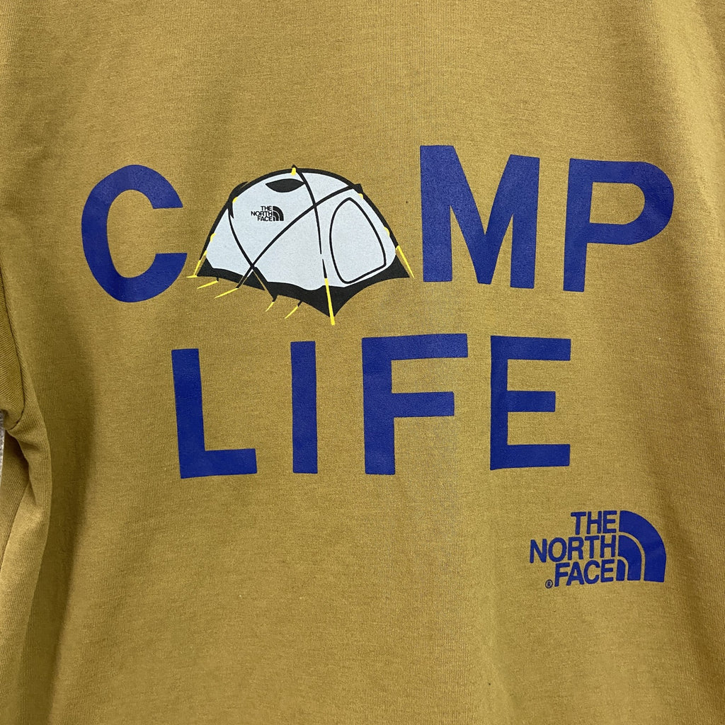THE NORTH FACE　ザ・ノースフェイス　半袖プリントTシャツ　カーキブラウン　Sサイズ