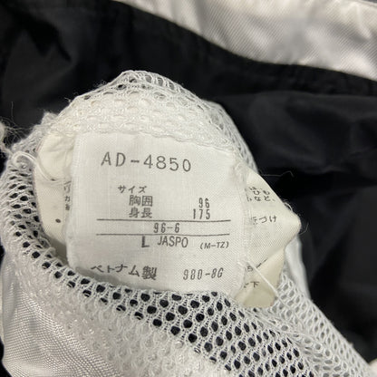 90s　adidas　アディダス　ナイロンジャケット　パフォーマンスロゴ　ヴィンテージ　黒　ブラック　Lサイズ