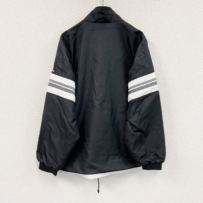 90s　adidas　アディダス　ナイロンジャケット　パフォーマンスロゴ　ヴィンテージ　黒　ブラック　Lサイズ