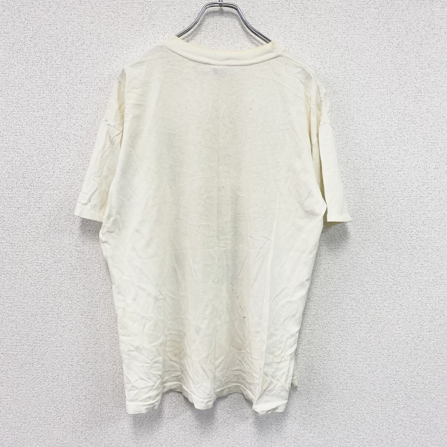 U.S COLLEGE　半袖プリントTシャツ　カレッジロゴ　シングルステッチ　白　ホワイト　Lサイズ