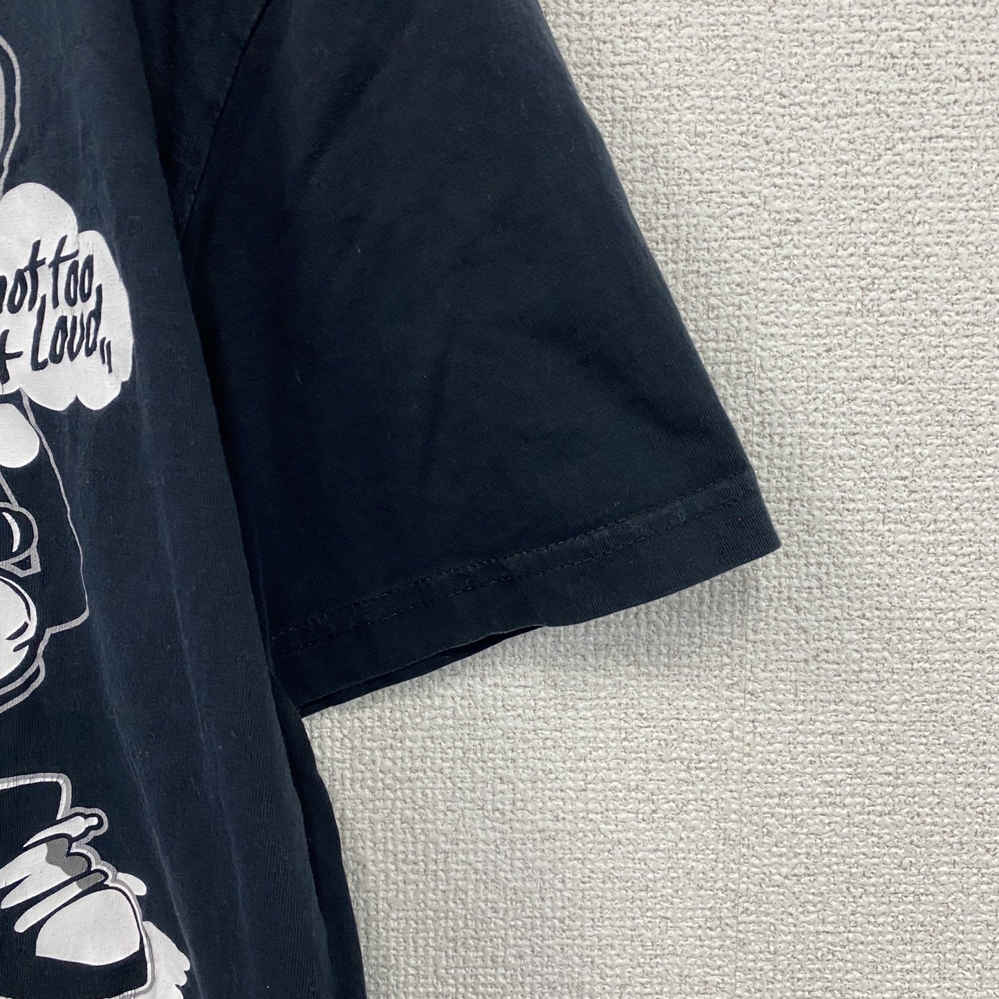 CROPP Design Unit　半袖プリントTシャツ　メッセージT　スピーカーボーイ　紺　ネイビー　Lサイズ