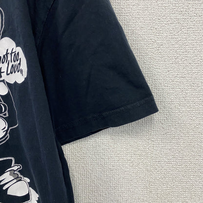 CROPP Design Unit　半袖プリントTシャツ　メッセージT　スピーカーボーイ　紺　ネイビー　Lサイズ