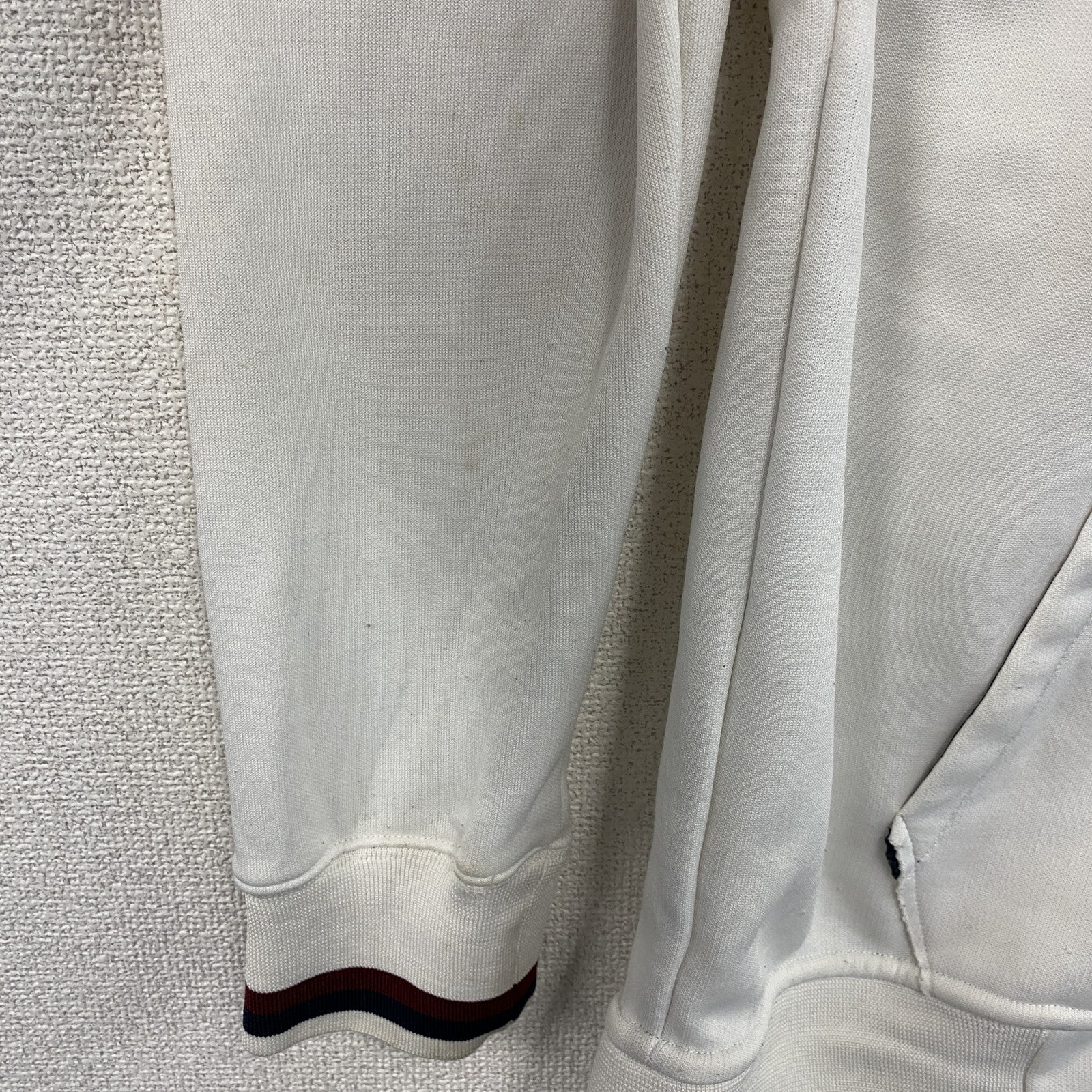 Abercrombie&Fitch　アバクロンビー&フィッチ　トラックジャケット/ジャージ　白　ホワイト　Mサイズ