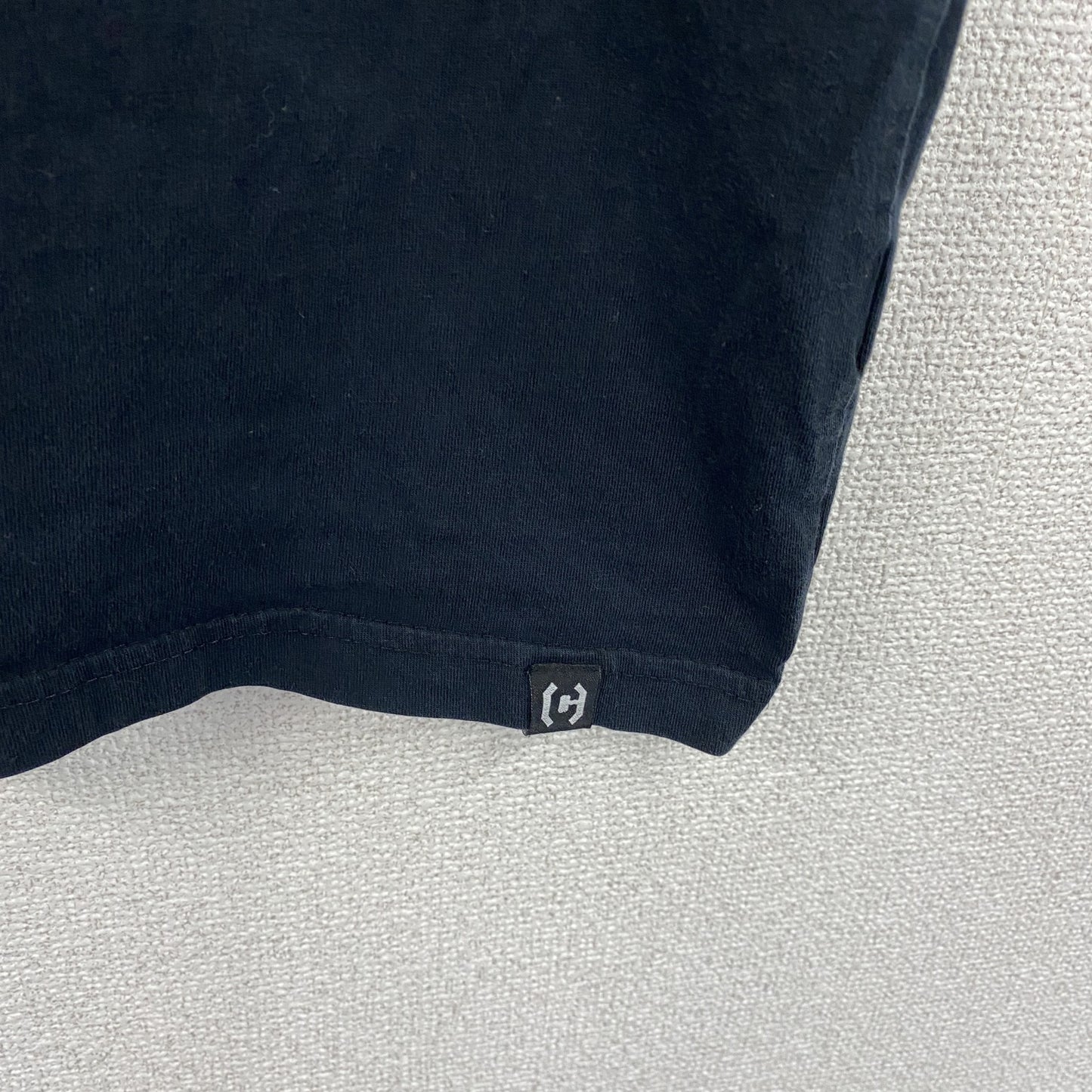 CROPP Design Unit　半袖プリントTシャツ　メッセージT　スピーカーボーイ　紺　ネイビー　Lサイズ