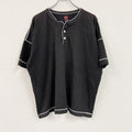 Healthknit JOURNAL STANDARD　ジャーナルスタンダード　半袖Tシャツ　ヘンリーネック　黒　ブラック　Mサイズ