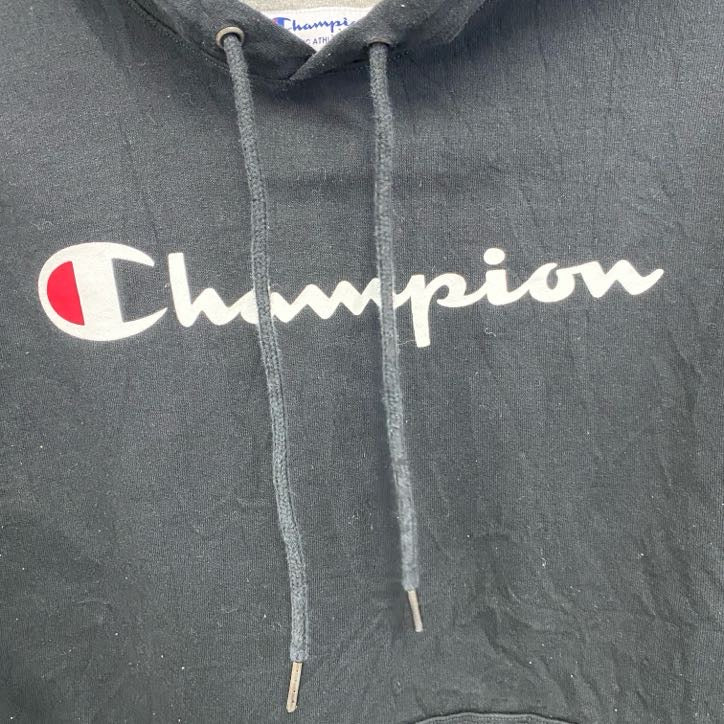 champion　チャンピオン　ロゴスウェットパーカー/フーディ　黒　ブラック　Lサイズ