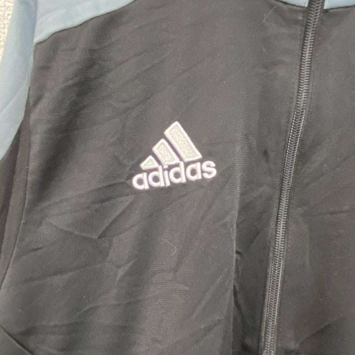 古着 used　adidas　アディダス　トラックジャケット/ジャージ　黒　ブラック　Lサイズ