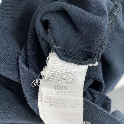 CROPP Design Unit　半袖プリントTシャツ　メッセージT　スピーカーボーイ　紺　ネイビー　Lサイズ