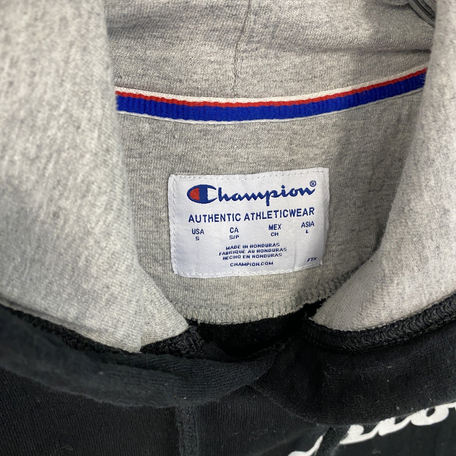 champion　チャンピオン　ロゴスウェットパーカー/フーディ　黒　ブラック　Lサイズ
