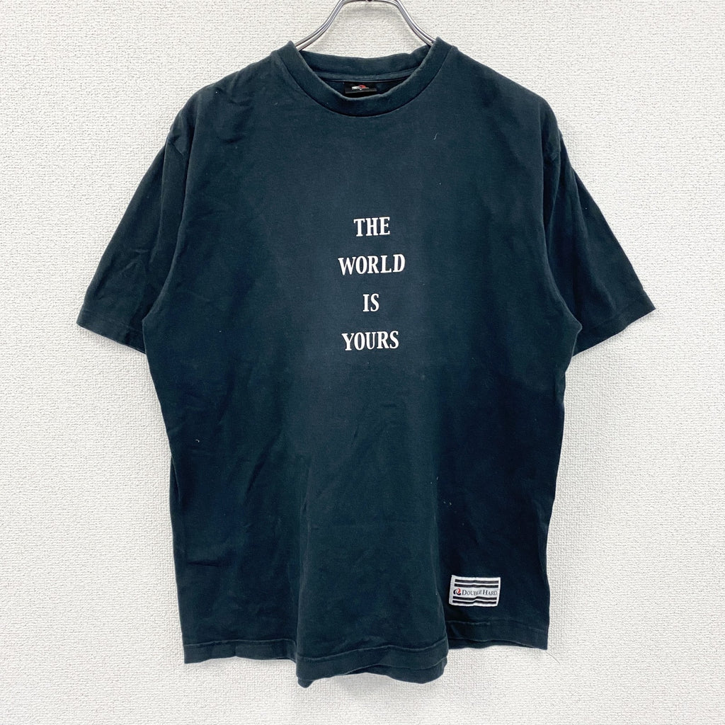 DOUBLE HARD　ダブルハード　半袖プリントTシャツ　黒　ブラック　Lサイズ