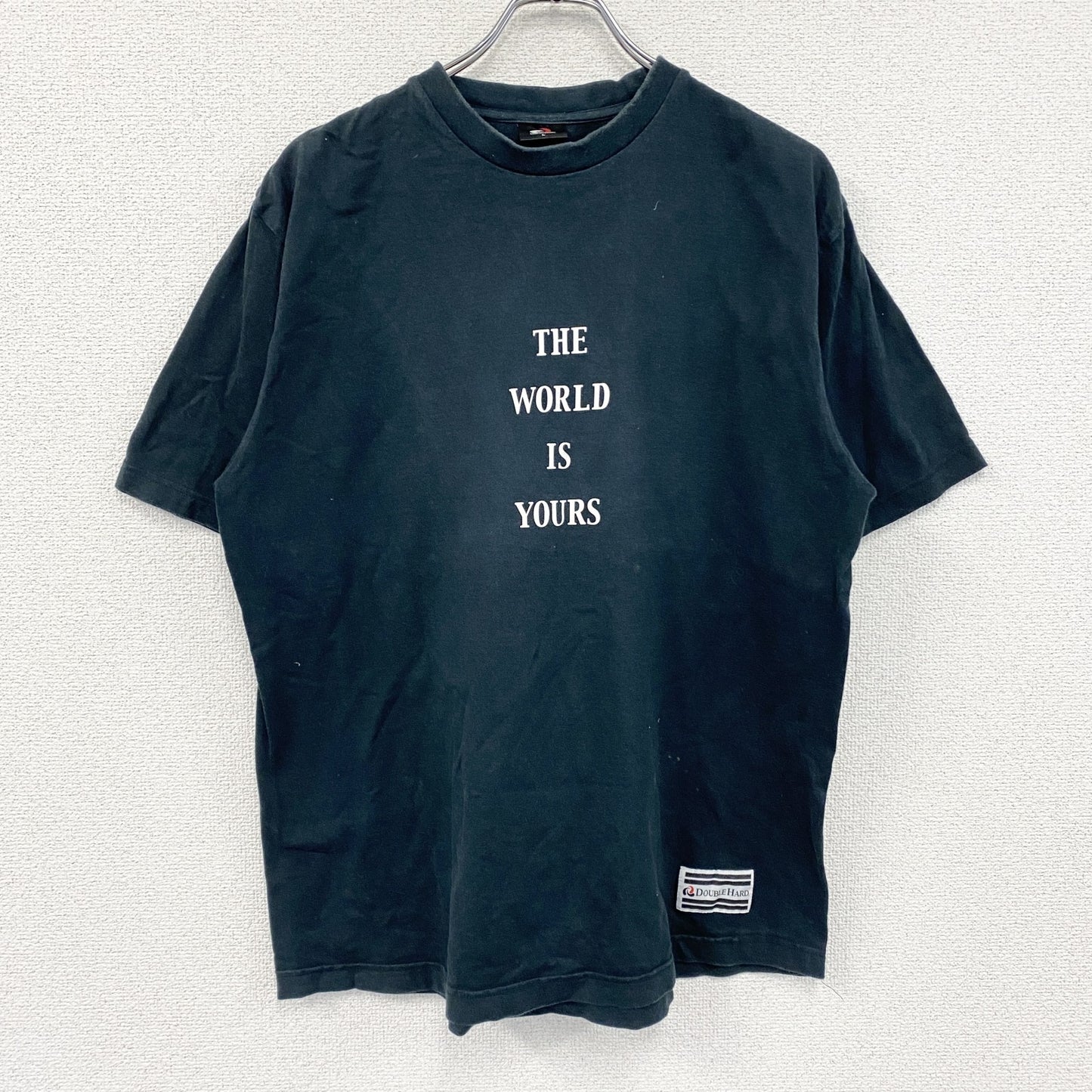 DOUBLE HARD　ダブルハード　半袖プリントTシャツ　黒　ブラック　Lサイズ
