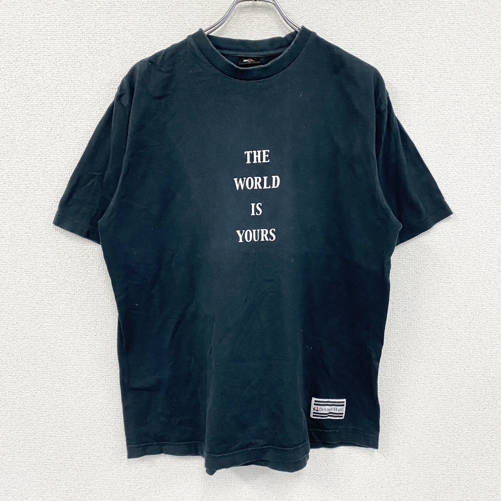 DOUBLE HARD　ダブルハード　半袖プリントTシャツ　黒　ブラック　Lサイズ
