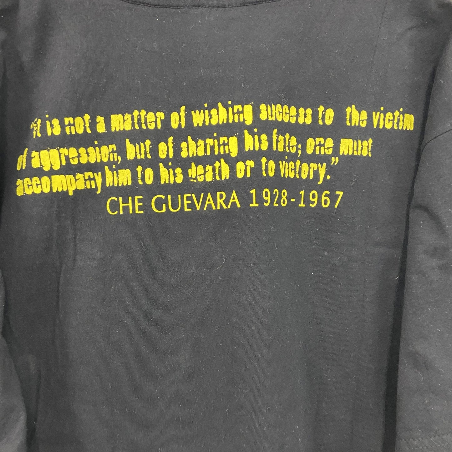 00s～　GTS　Ernesto Guevara　チェ・ゲバラ　半袖プリントTシャツ　人物T　ヴィンテージ　黒　ブラック　Lサイズ