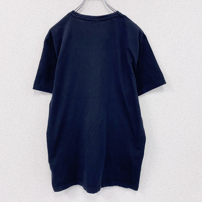 CROPP Design Unit　半袖プリントTシャツ　メッセージT　スピーカーボーイ　紺　ネイビー　Lサイズ