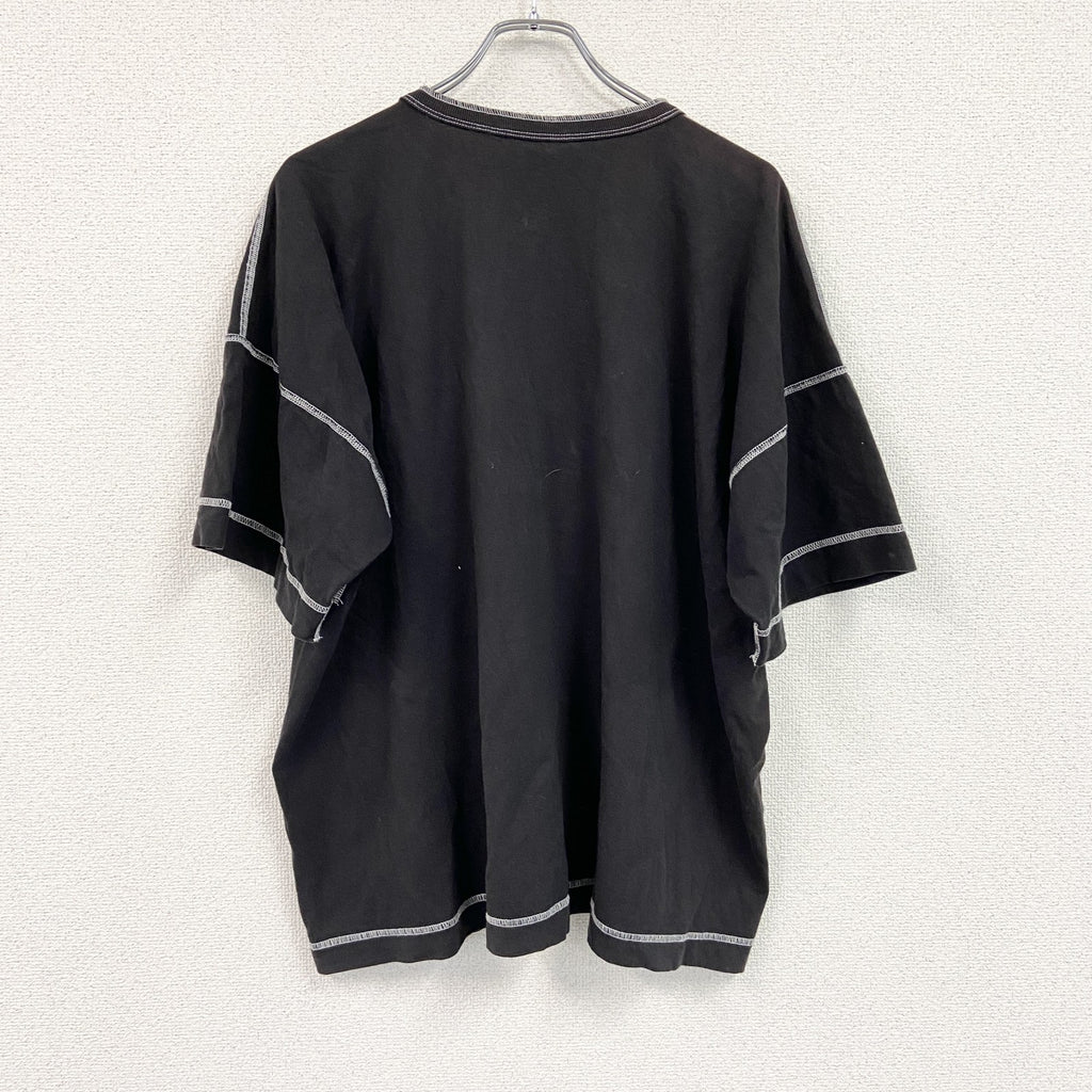 Healthknit JOURNAL STANDARD　ジャーナルスタンダード　半袖Tシャツ　ヘンリーネック　黒　ブラック　Mサイズ